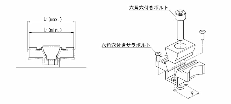 IMAO イマオコーポレーション  ダブルエッジクランプ(セルフカット)101.6X50.8 M16 MBDES16 - 1