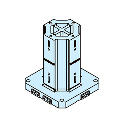 [Obsolete] FOUR-SIDED BLOCKS FOR CLAMPING BASES
