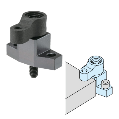HOOK-CLAMP ASSEMBLIES WITH FLANGED HOLDER
