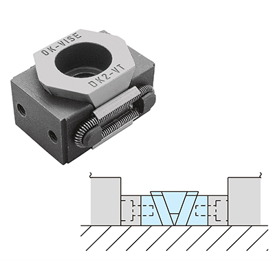 OK-VISE CLAMPS, SINGLE WEDGE, TAPPED JAWS