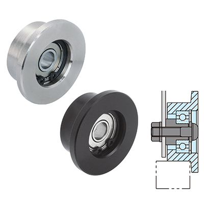SINGLE-FLANGED GUIDE ROLLERS