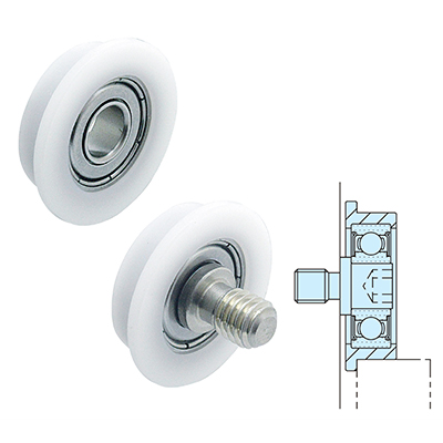 SINGLE-FLANGED PLASTIC GUIDE ROLLERS