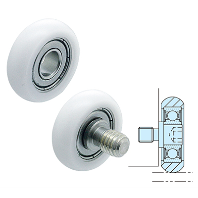 ROUND PLASTIC GUIDE ROLLERS