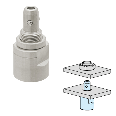 PNEUMATIC BALL-LOCKING CLAMPS