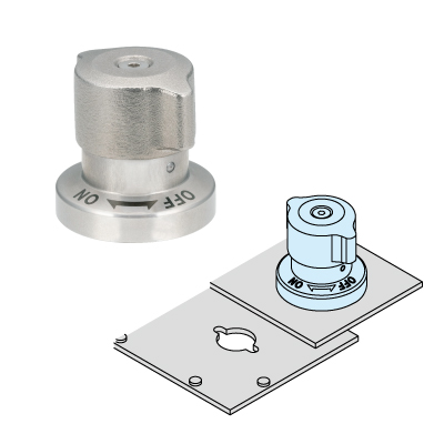 RETRACTABLE QUARTER TURN PANEL CLAMPS