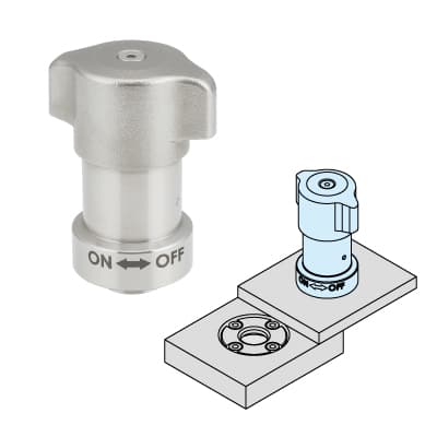 RETRACTABLE HEAVY DUTY KNOB-LOCKING PINS