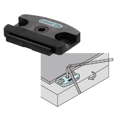 COMPACT LOW-PROFILE CAM EDGE CLAMPS