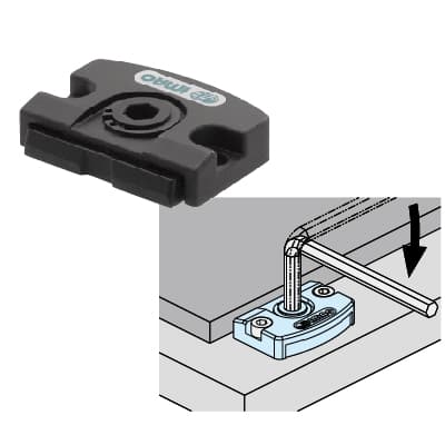 LOW-PROFILE CAM EDGE CLAMPS