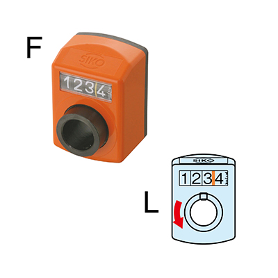 DIGITAL POSITION INDICATORS, Style F / Rotative Direction : Left