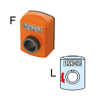 DIGITAL POSITION INDICATORS, Style F / Rotative Direction : Left