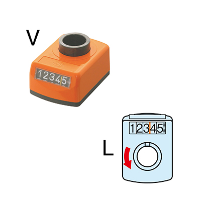 DIGITAL POSITION INDICATORS, Style V / Rotative Direction : Left