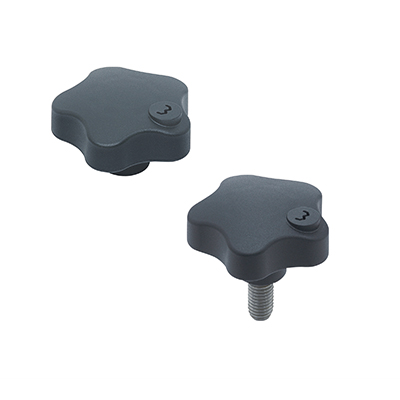 PLASTIC SECURITY LOBE KNOBS