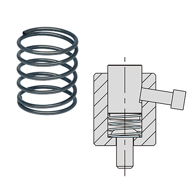ナチュラルサポーター(シリンダータイプ)用低圧バネ