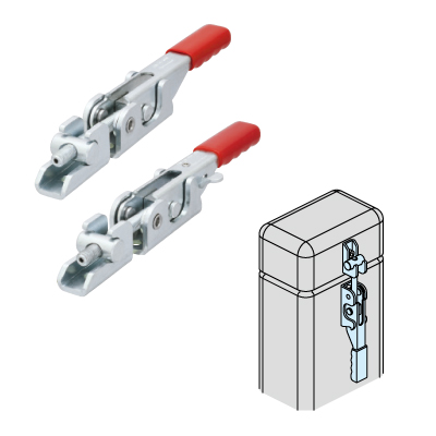 引き型トグルクランプ、引き型トグルクランプ ロック機構付
