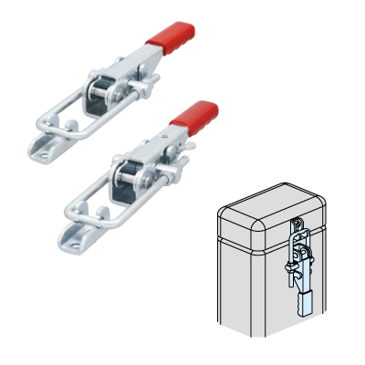 引き型トグルクランプ、引き型トグルクランプ ロック機構付