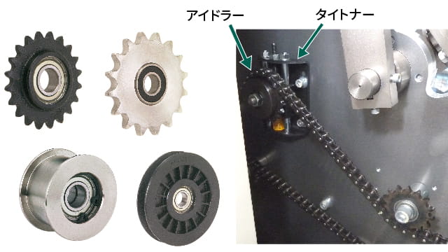 チェーン、ベルトのテンション用アイドラー - イマオコーポレーション